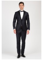 Peak lapel slim-fit tuxedo Emmanuelle Khanh