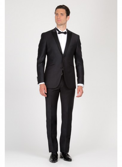 Smoking semi-slim col pointe Emmanuelle Khanh-Noir - 6K001101