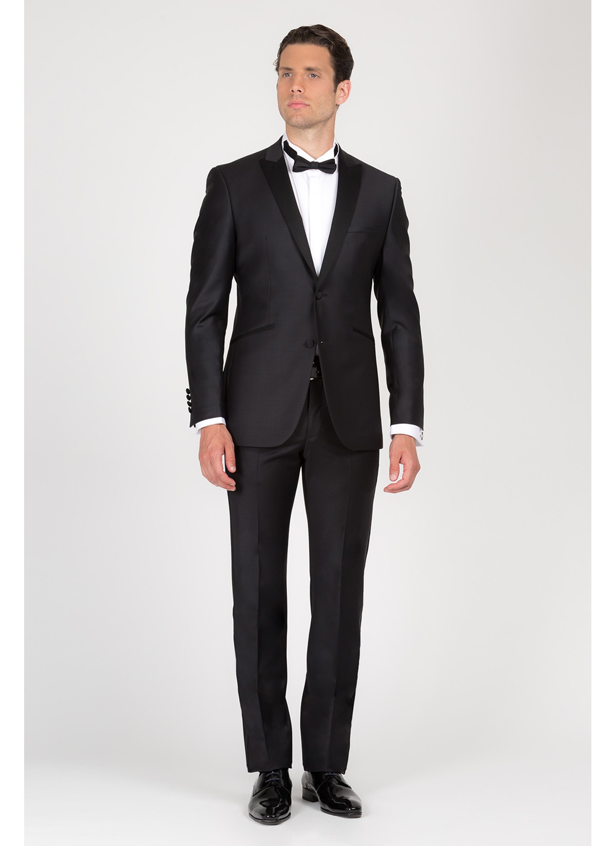 Smoking semi-slim col pointe Emmanuelle Khanh-Noir - 6K001101