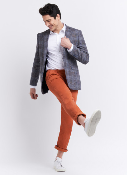 Slim fit jacket by Lanificio F.lli Cerruti Dal 19881 23 - Dark Grey