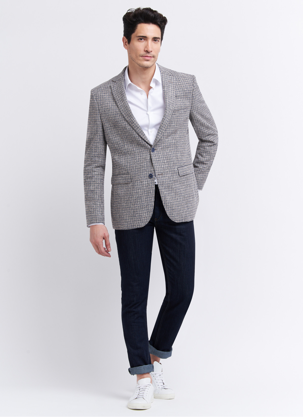 Veste slim fit Lanificio F.lli Cerruti Dal 19881 21 - Gris perle