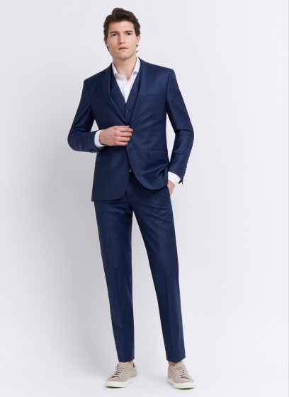 Costume regular fit Emmanuelle Khanh 87 - Bleu pétrole