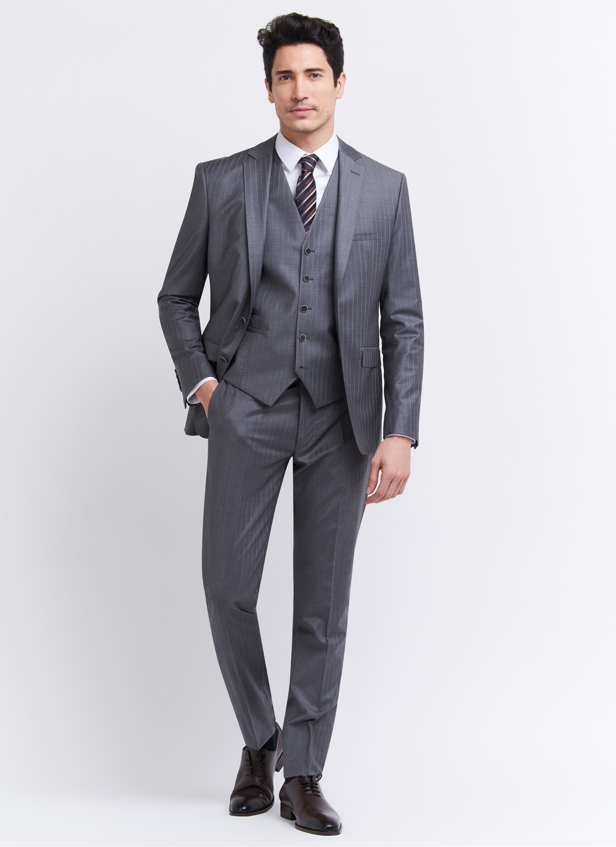 Slim fit suit by Emmanuelle Khanh 22 - Mid Grey