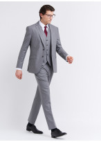 Slim fit suit by Emmanuelle Khanh 21 - Pearl Grey