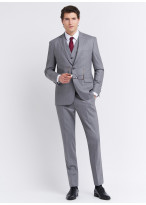 Costume slim fit Emmanuelle Khanh 21 - Gris perle