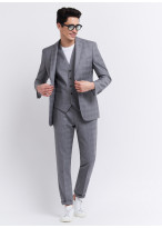 Costume slim fit Emmanuelle Khanh 21 - Gris perle
