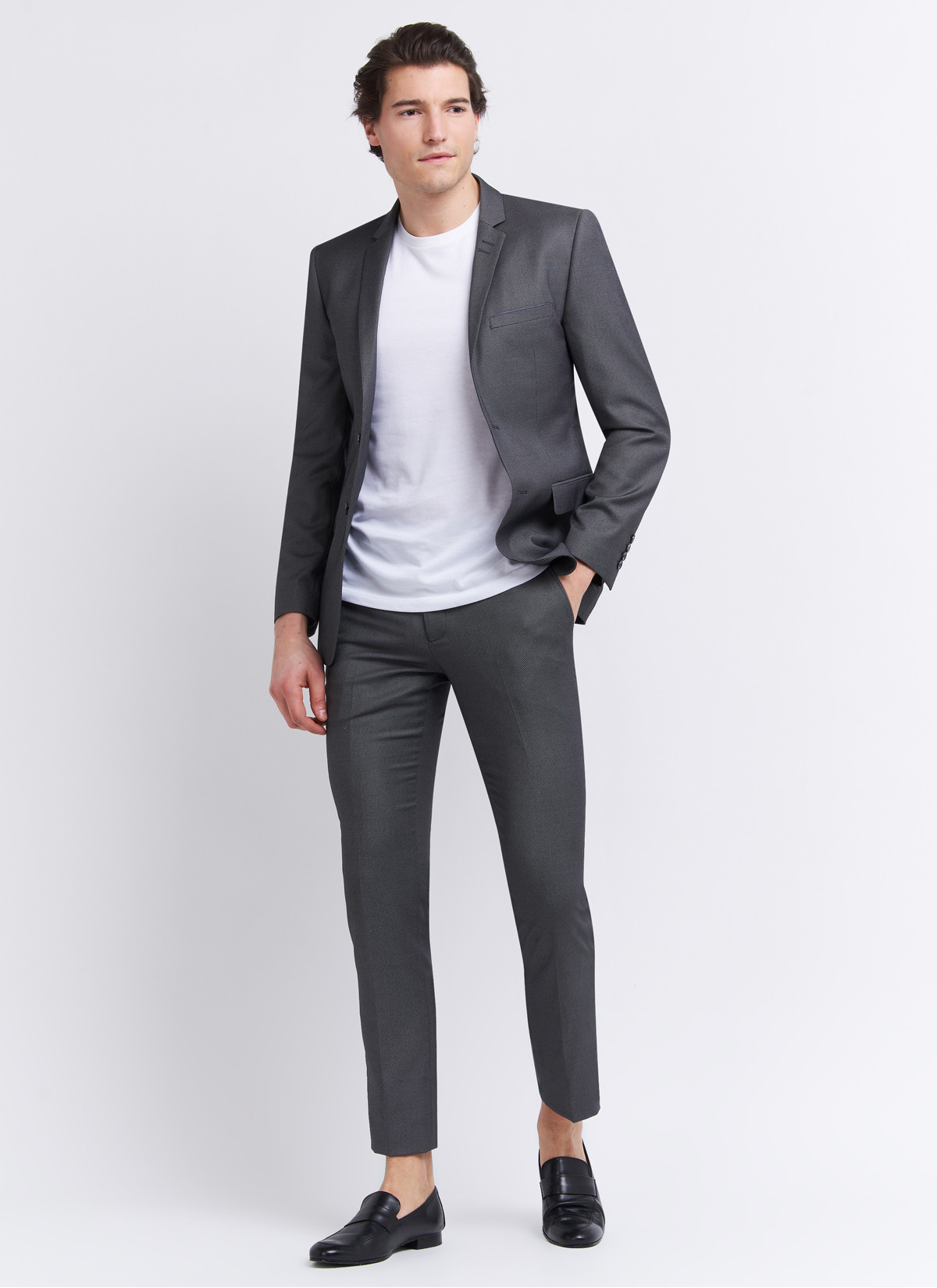 Costume slim fit Sevenson 23 - Gris foncé