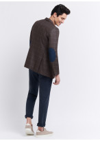 Veste slim fit Sevenson _ Taupe à carreaux _ 34 - Taupe