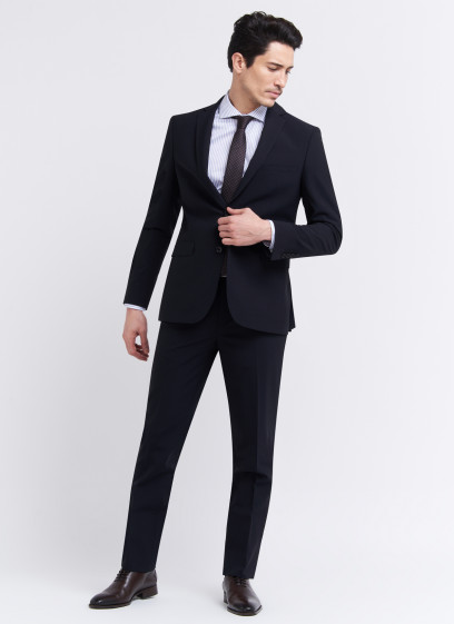 Costume semi-slim fit Stanbridge 01 - Noir