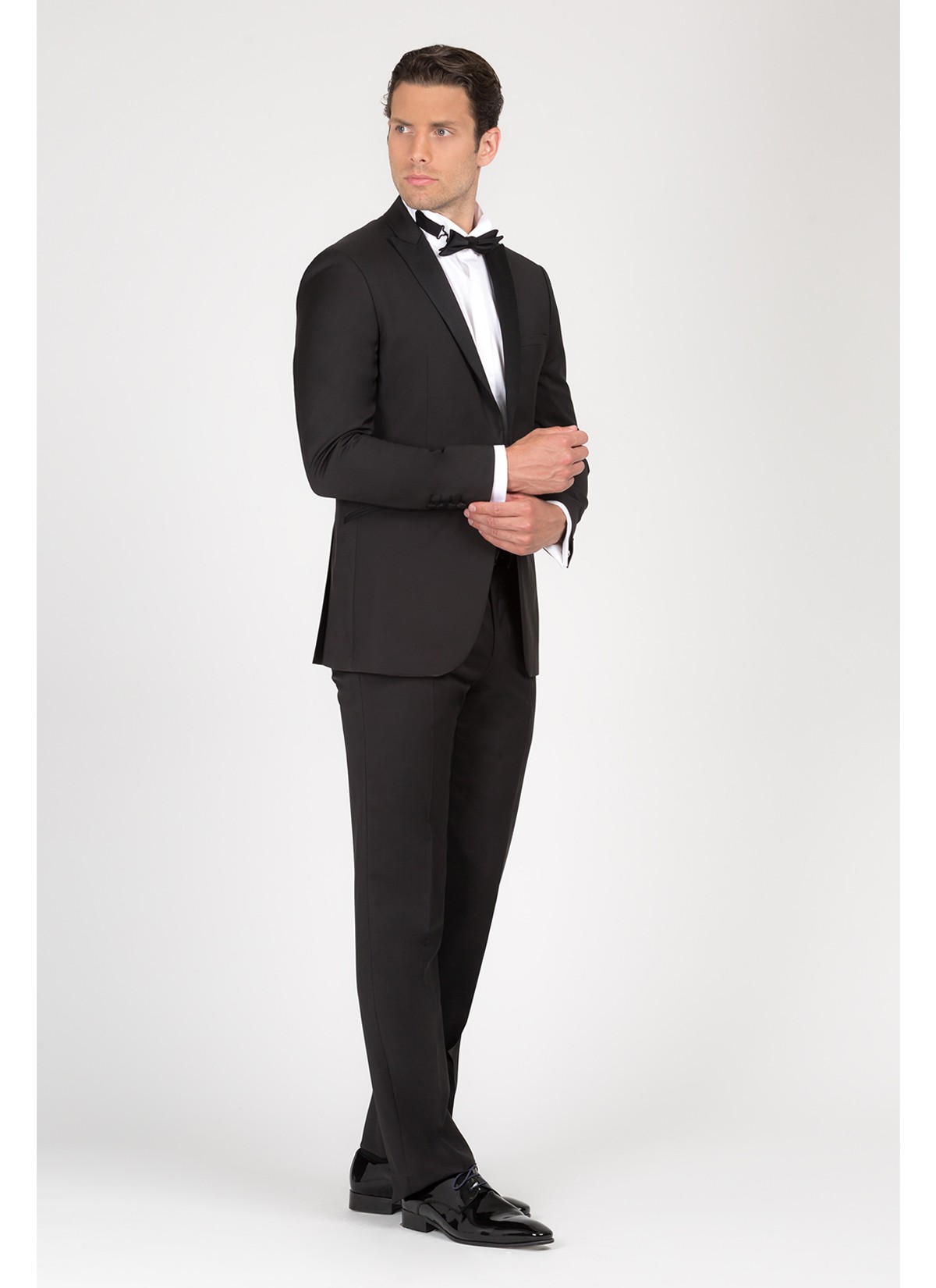 Smoking semi-slim col pointe Lanificio F.LLI Cerruti