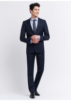 Slim fit suit by Cloth Ermenegildo Zegna 88 - Marine blue