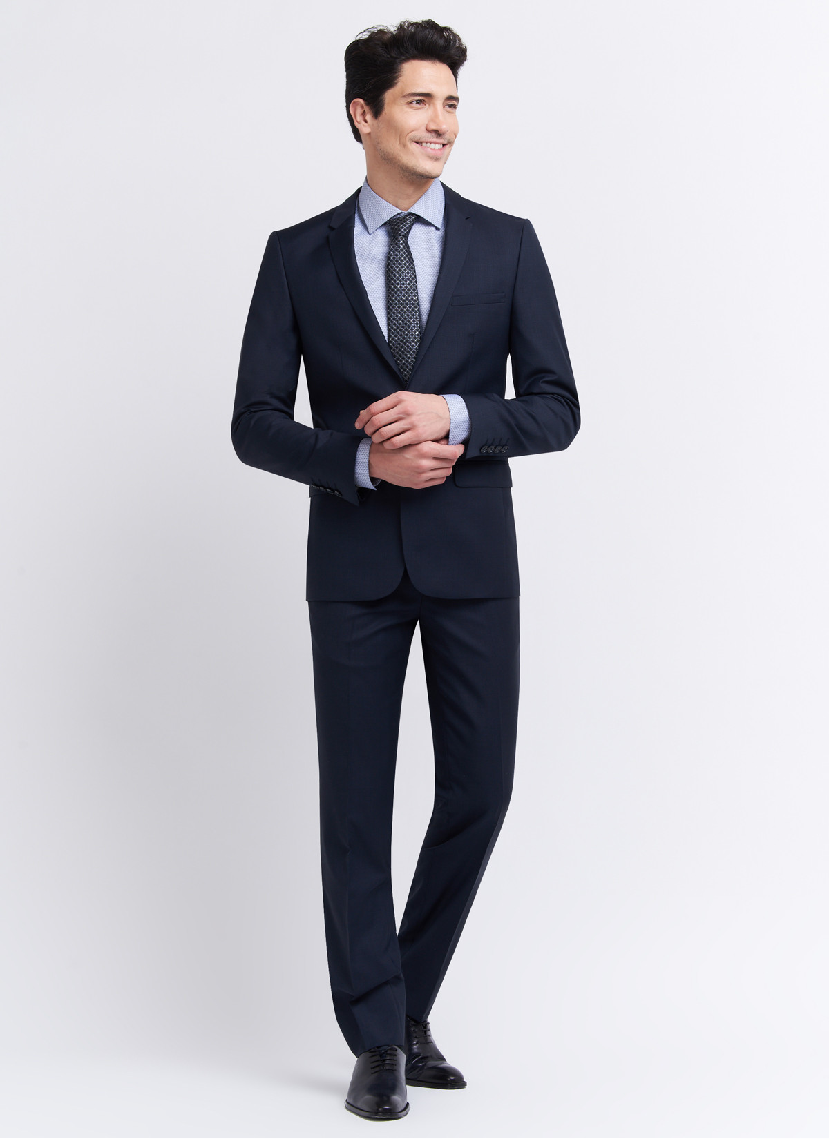 Costume slim fit Cloth Ermenegildo Zegna 88 - Bleu marine