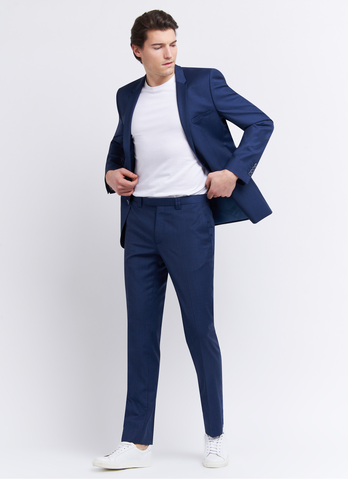 Costume slim fit Cloth Ermenegildo Zegna 87 - Bleu pétrole