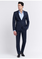 Costume slim fit Cloth Ermenegildo Zegna 88 - Bleu marine