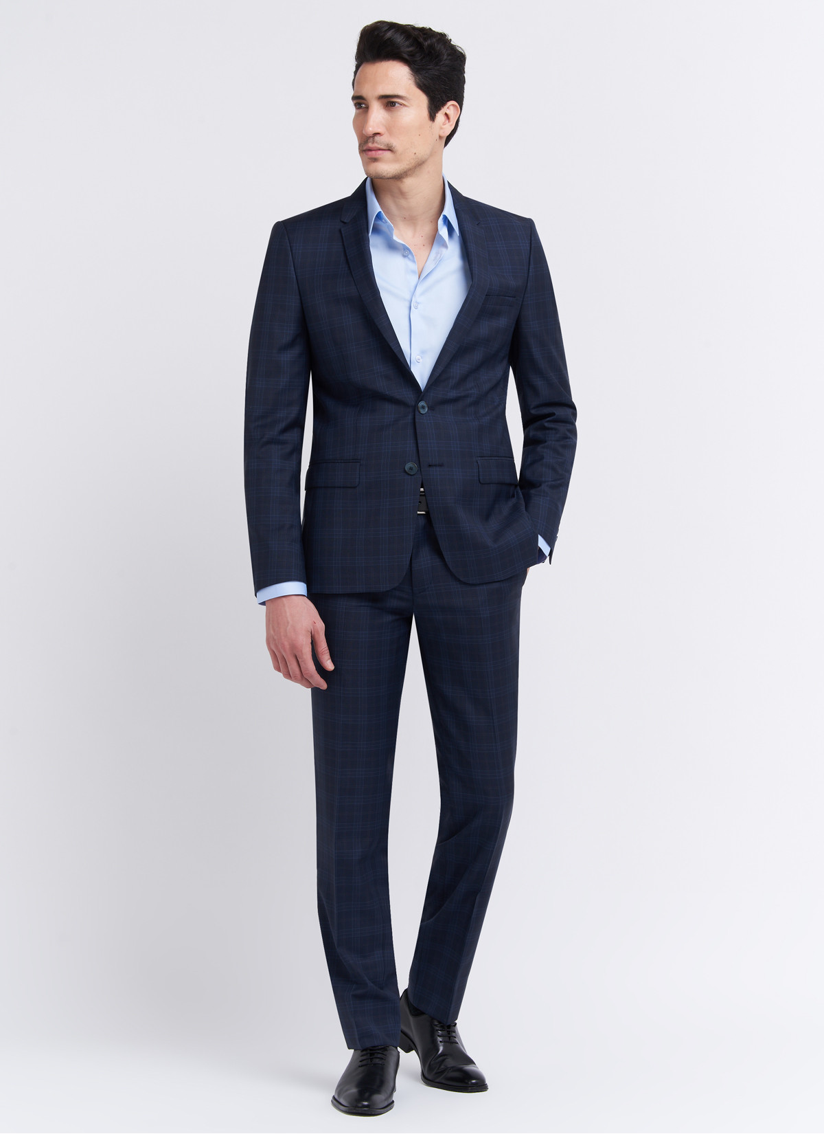 Costume slim fit Cloth Ermenegildo Zegna 88 - Bleu marine