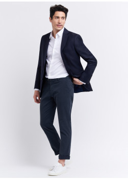 Veste slim fit Cloth Ermenegildo Zegna 88 - Bleu marine