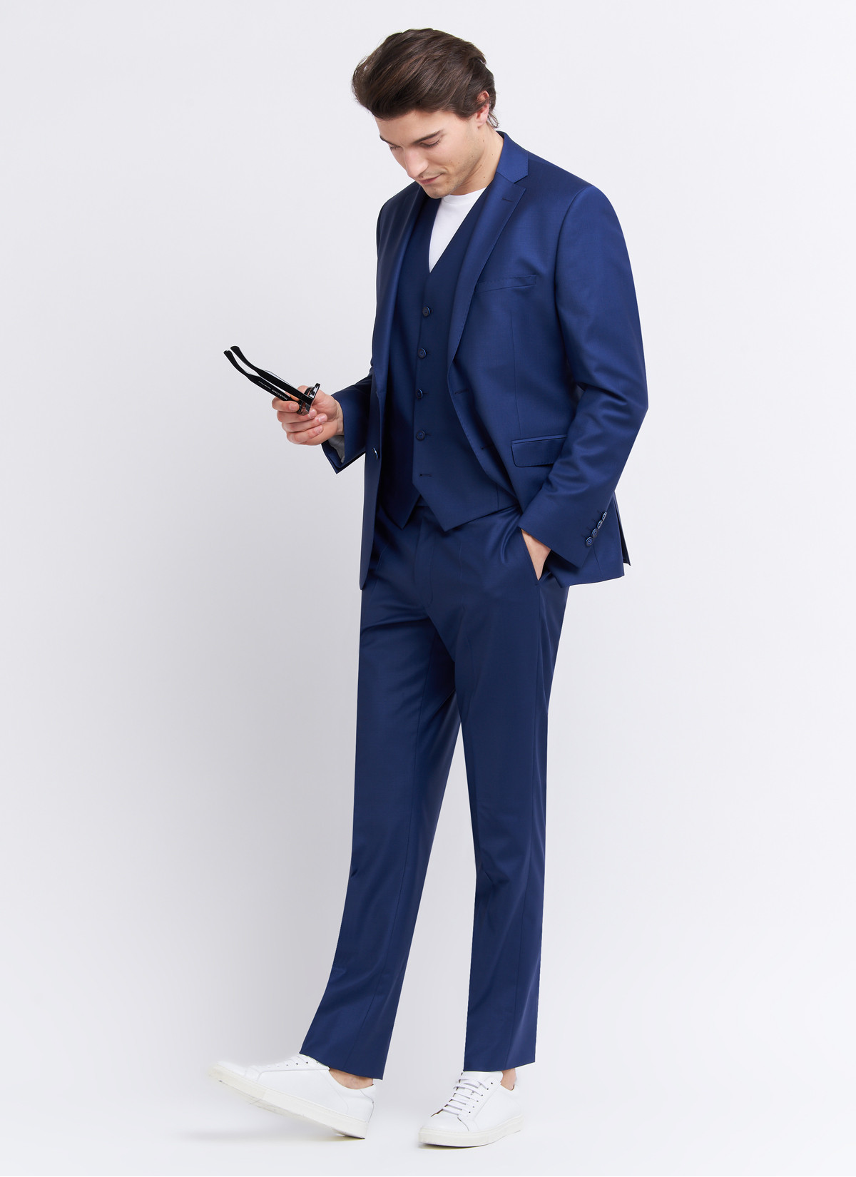 Costume slim fit Emmanuelle Khanh 89 - Bleu nuit