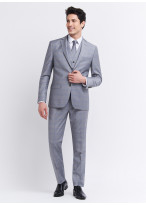 Costume slim fit Emmanuelle Khanh 21 - Gris perle