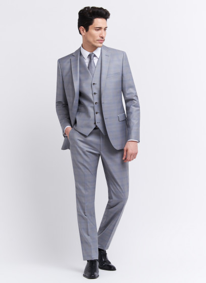 Costume slim fit Emmanuelle Khanh 21 - Gris perle