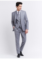 Slim fit suit by Emmanuelle Khanh 21 - Pearl Grey