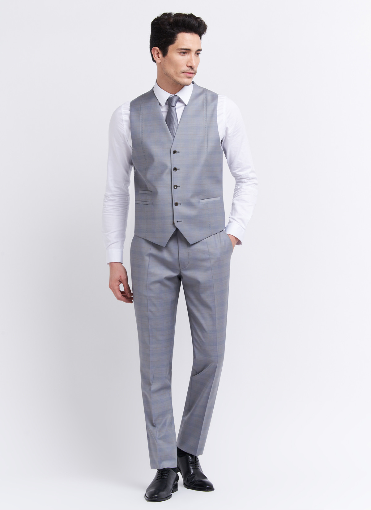 Gilet Emmanuelle Khanh 21 - Gris perle
