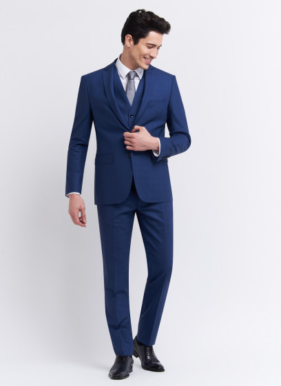 Costume slim fit Emmanuelle Khanh 89 - Bleu nuit