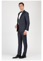 Smoking semi-slim col châle T.G DI FABIO-Bleu - 61F33-2122-5