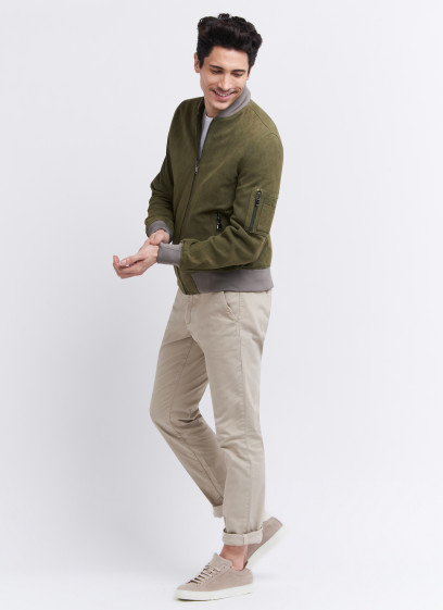 Blouson en daim Emmanuelle Khanh