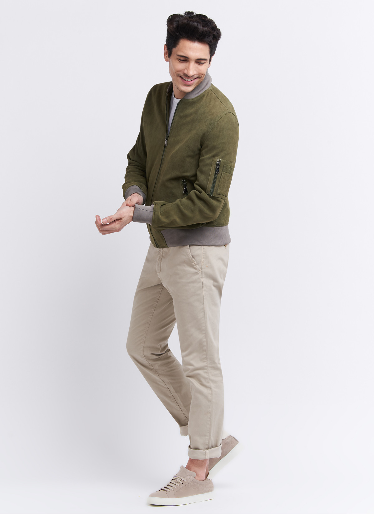 Blouson en daim Emmanuelle Khanh