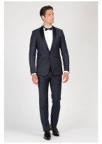 Smoking semi-slim col châle T.G DI FABIO-Bleu - 61F33-2122-5