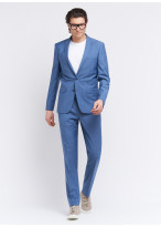 Costume slim fit Lanificio F.lli Cerruti Dal 19881 _ Bleu ciel faux uni _ 81 - Bleu ciel