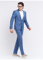 Costume slim fit Lanificio F.lli Cerruti Dal 19881 _ Bleu ciel faux uni _ 81 - Bleu ciel
