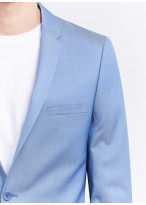 Slim fit suit by Lanificio F.lli Cerruti Dal 19881 _ Sky blue faux plain _ 81 - Sky blue