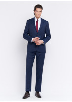 Costume regular fit Lanificio F.lli Cerruti Dal 19881 _ Bleu marine à carreaux _ 88 - Bleu marine