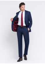 Costume regular fit Lanificio F.lli Cerruti Dal 19881 _ Bleu marine à carreaux _ 88 - Bleu marine