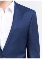 Costume slim fit Lanificio F.lli Cerruti Dal 19881 _ Bleu nuit à carreaux _ 89 - Bleu nuit