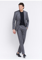 Costume regular fit Emmanuelle Khanh _ Med grey with stripes _ 22 - Med grey