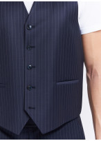 Waistcoat by Emmanuelle Khanh _ Navy blue with stripes _ 88 - Navy blue