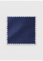 Costume slim fit Emmanuelle Khanh _ Bleu nuit à carreaux _ 89 - Bleu nuit