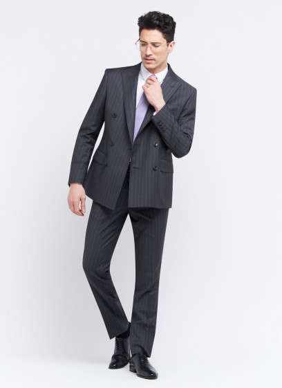 Double breasted suit by Emmanuelle Khanh