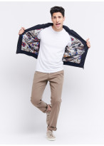 Blouson Emmanuelle Khanh _ Bleu marine uni _ 88 - Bleu marine
