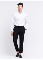 Pantalon slim fit Emmanuelle Khanh _ Noir uni _ 01 - Black