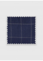 Veste slim fit Emmanuelle Khanh _ Bleu marine à carreaux _ 88 - Bleu marine