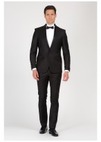 Smoking slim col châle SEVENSON-Noir - 201NOIR1
