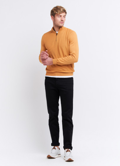 Pull col zippé en laine Charles Le Golf