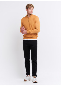 Pull col zippé en laine Charles Le Golf