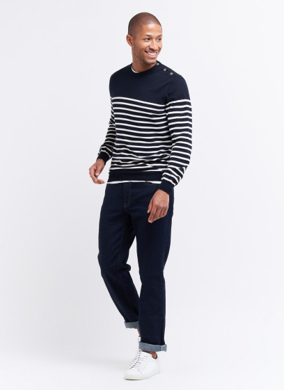 Striped cotton sweater by Charles Le Golf