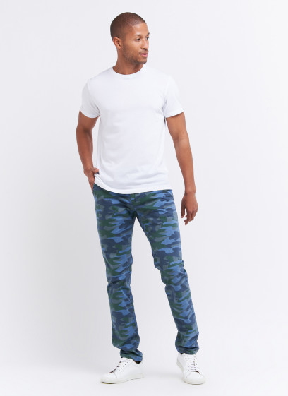 Pantalon chino motif camouflage Charles Le Golf