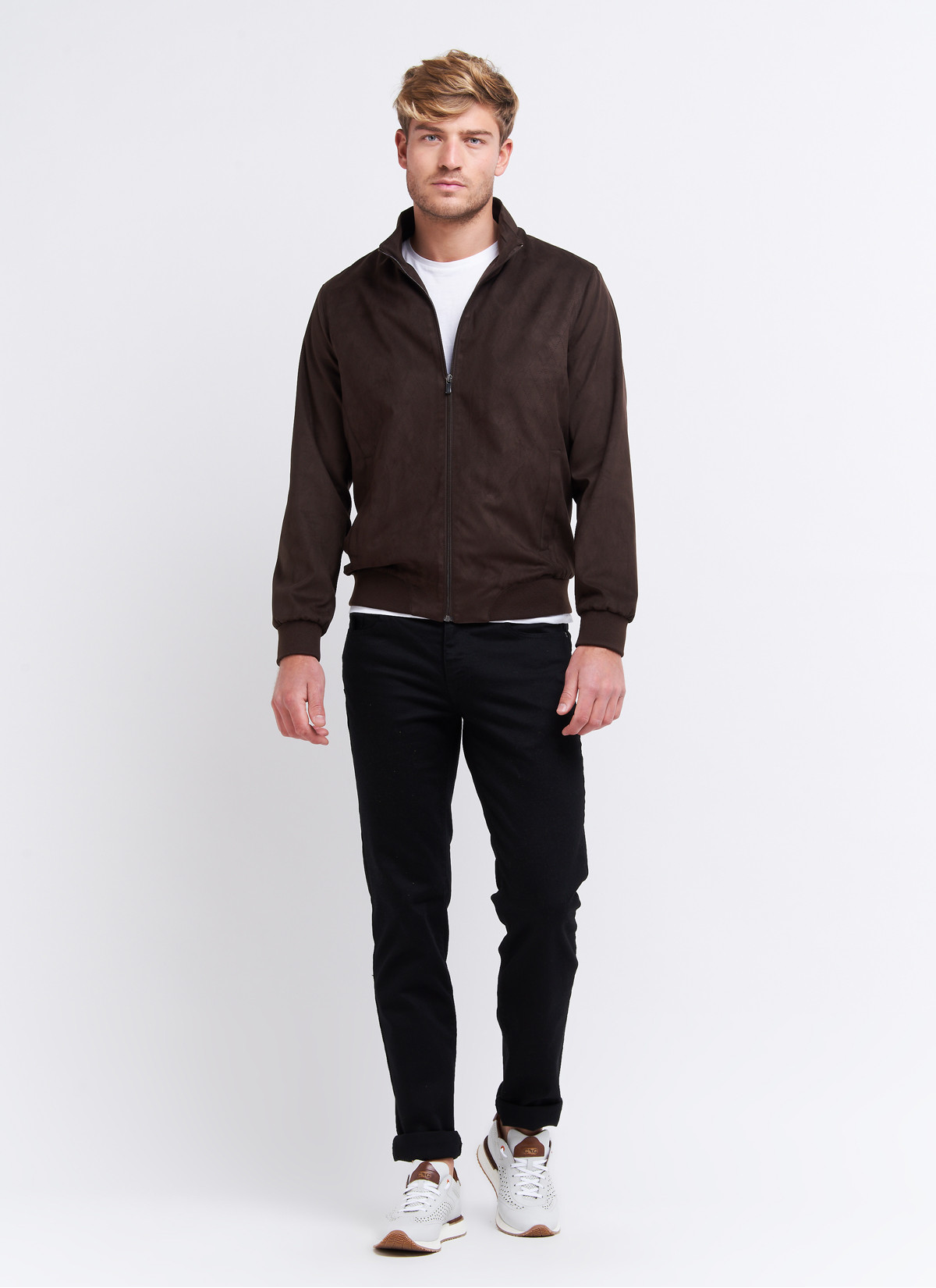 Blouson Charles Le Golf _ Café uni _ 37 - Café