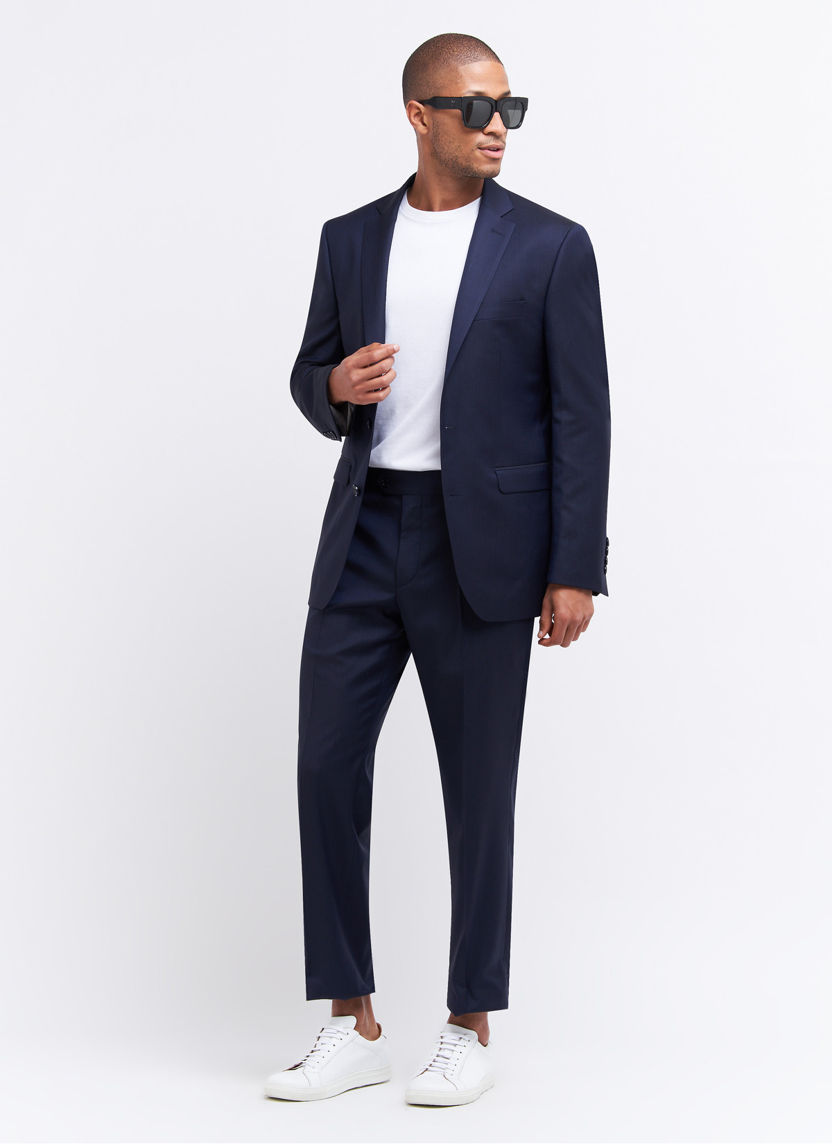 Costume regular fit by Charles Le Golf _ Bleu marine à rayures _ 88 - Bleu marine